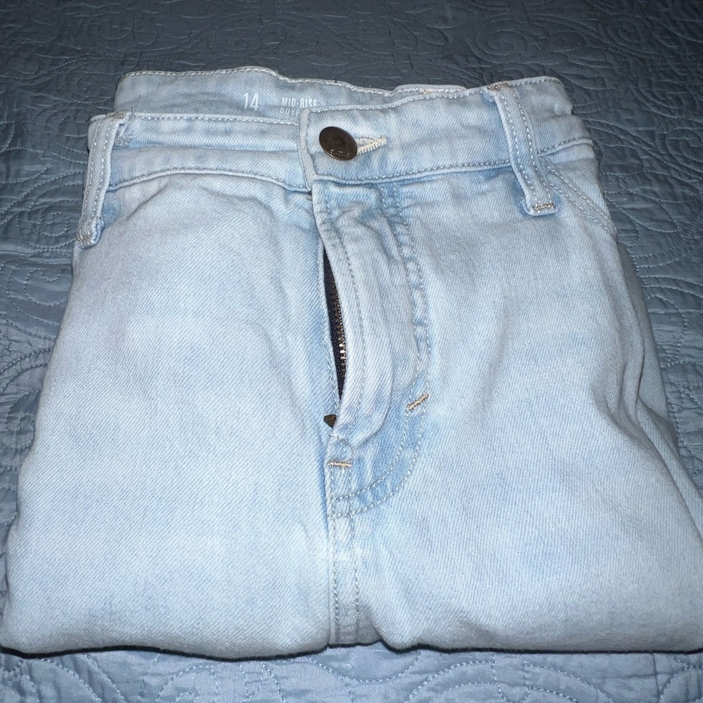 a.n.a Womens Mid Rise Boyfriend Jean - Size 14
